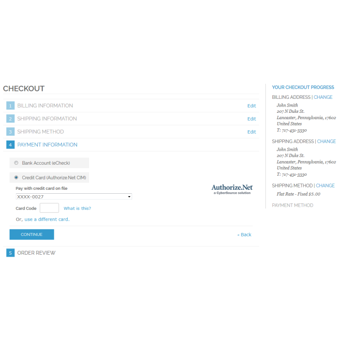 Authorize.Net CIM with Recurring Profiles for Magento