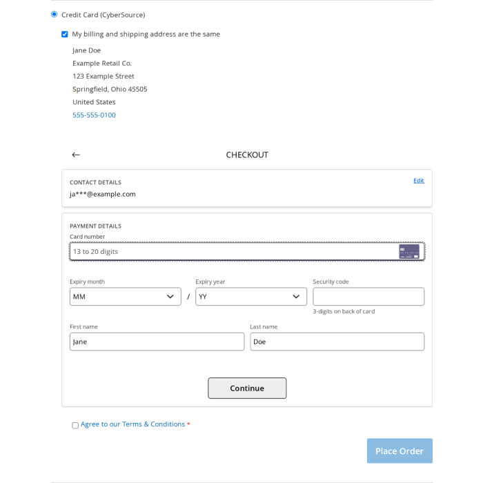 CyberSource Payments for Magento 2