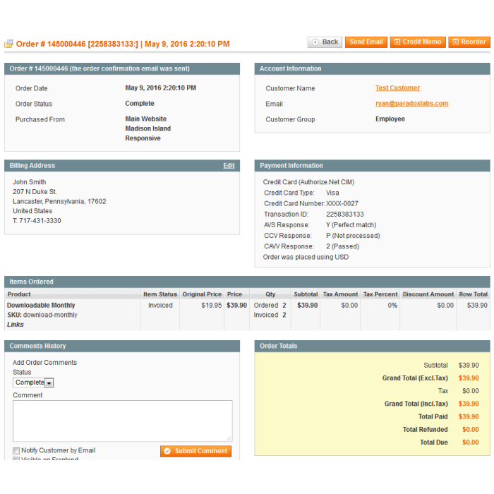 Authorize.Net CIM Payment Module for Magento