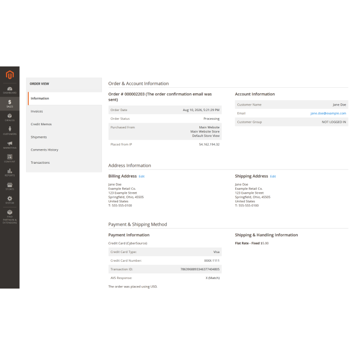 CyberSource Payments for Magento 2