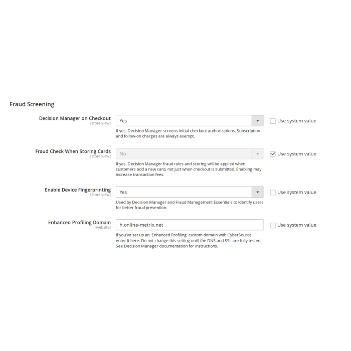 CyberSource Payments for Magento 2