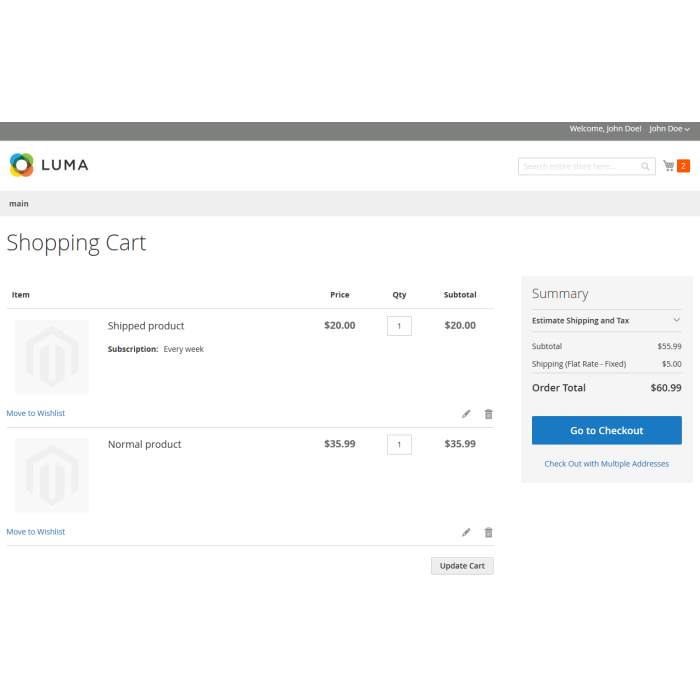 Adaptive Subscriptions for Magento 2