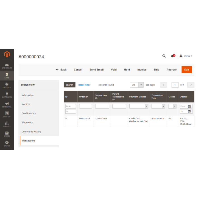 Authorize.net CIM for Magento 2