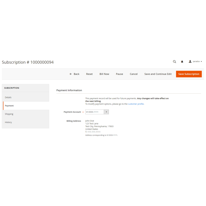 Adaptive Subscriptions for Magento 2