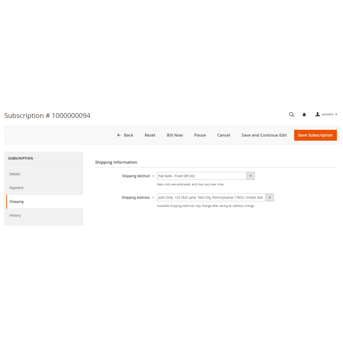Adaptive Subscriptions for Magento 2