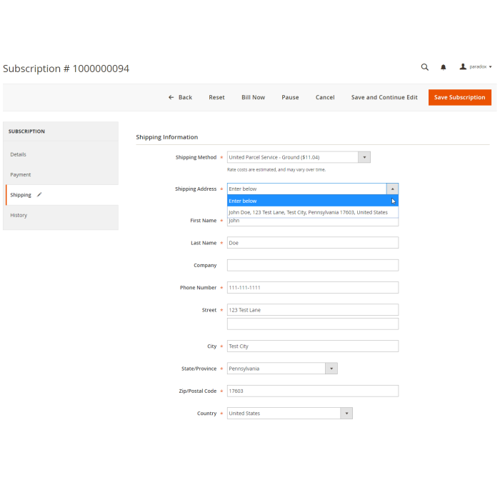 Adaptive Subscriptions for Magento 2