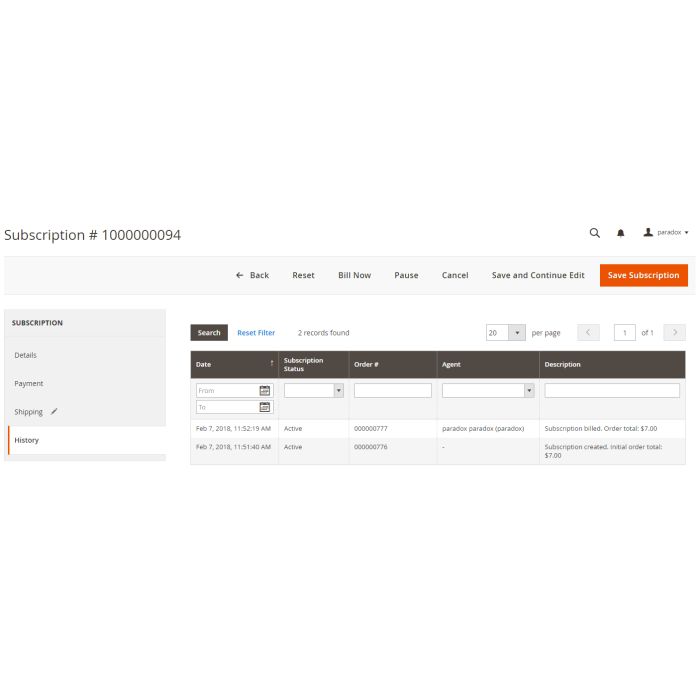 Adaptive Subscriptions for Magento 2