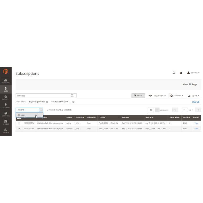 Adaptive Subscriptions for Magento 2