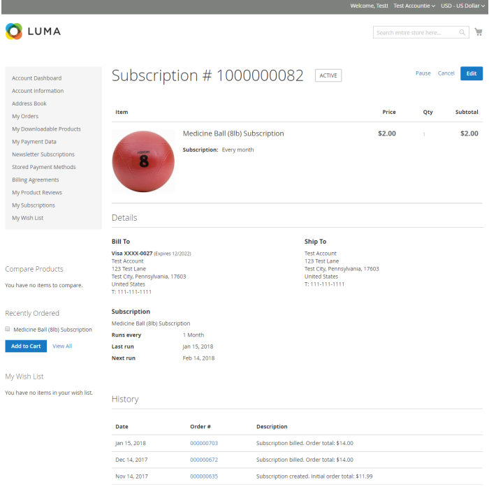 Adaptive Subscriptions for Magento 2