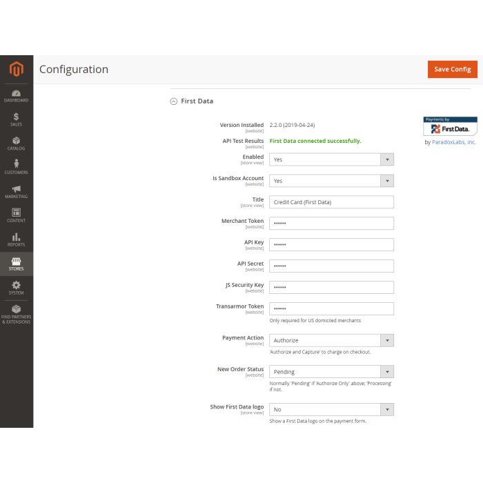 Fiserv Payeezy for Magento 2