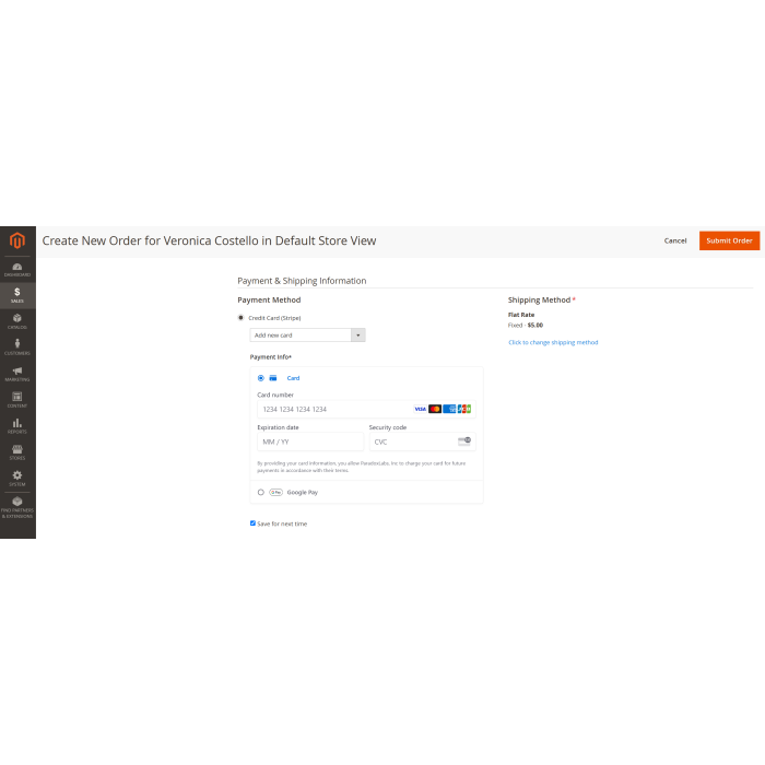 Stripe Payments for Magento 2